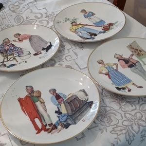 HOST PICK 🌸Norman Rockwell's Four Seasons Plates